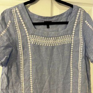 100% Linen Talbots Top Sz L